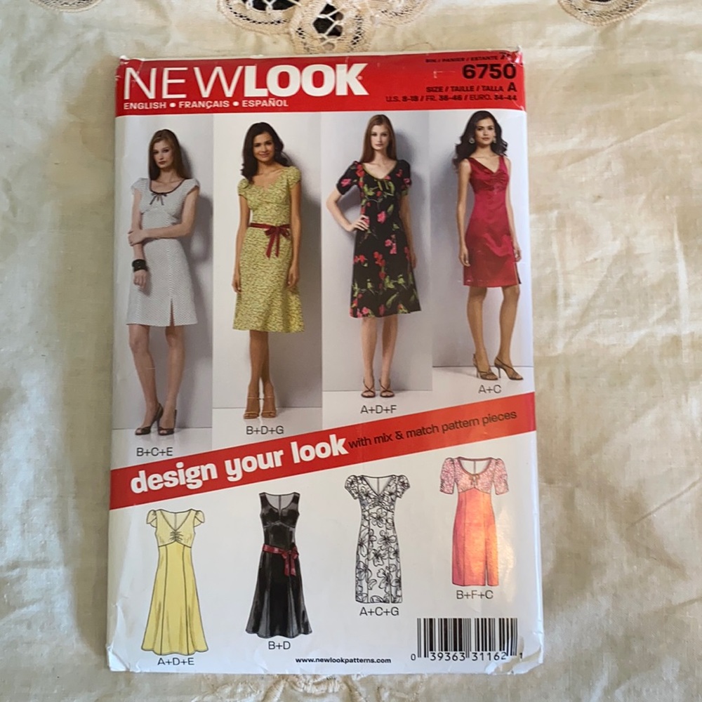 New Look 6750 Dress Pattern 8-18